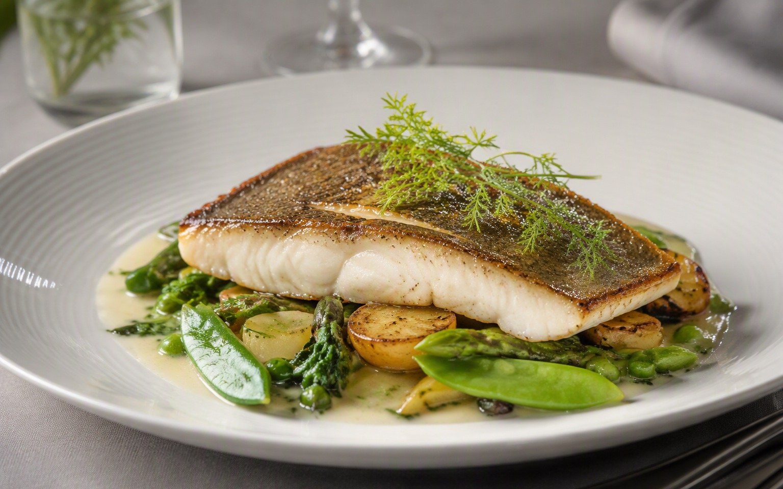 Visschotel 'Statie' met dorade en gambas